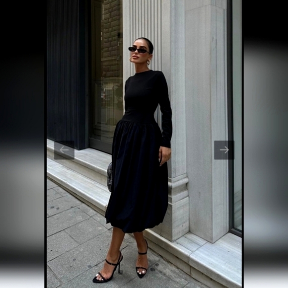 Zara Voluminous Balloon midi skirt size XS and S - Picture 4 of 13